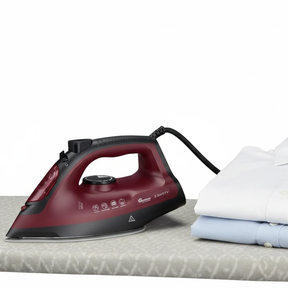 Red Steam Iron RM/584 – 2400W Non-Stick Soleplate with Spray & Dry Iron Function steam iron Irons