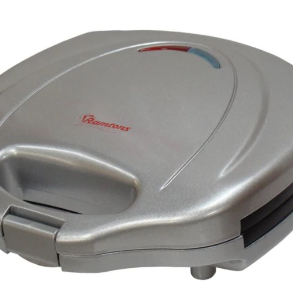 2 Slice Sandwich Toaster RM/114 – 700W Silver Non-Stick Triangular Sandwich Maker toasters Sandwich Makers