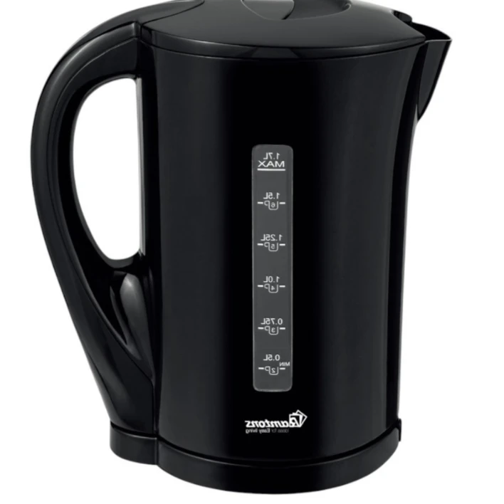 Cordless Electric Kettle 1.7 Liters Black - Fast Boiling with STRIX Control Kitchen Appliances Electric Kettles