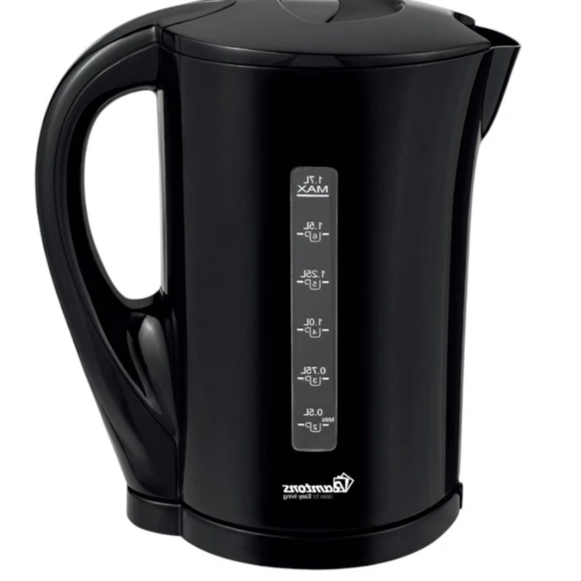 Cordless Electric Kettle 1.7 Liters Black - Fast Boiling with STRIX Control Kitchen Appliances Electric Kettles