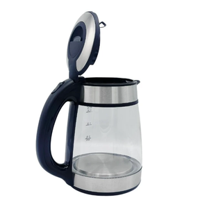 Cordless Glass Jug Kettle 1.7 Liters - 2200W with LED Indicator Ring Kitchen Appliances Electric Kettles