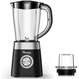 Blender+Mill 1.5 Liters 5 Speed - 500W with Fruit Juice Function Kitchen Appliances Food Blenders