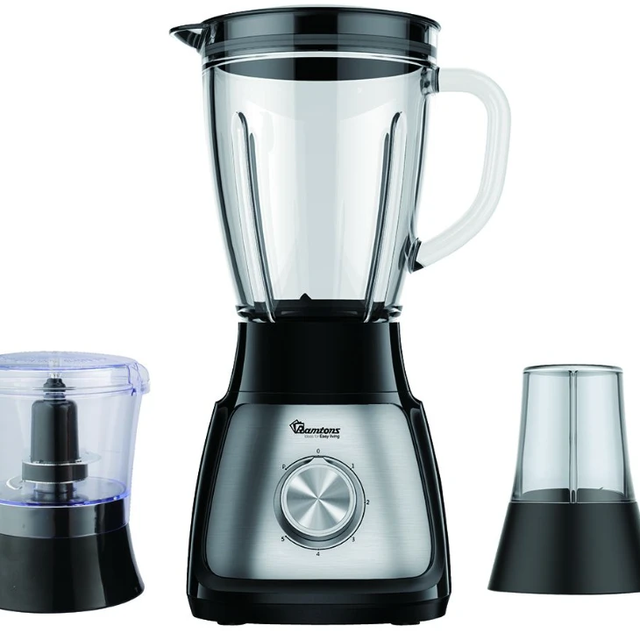 Blender+Mill+Chopper 1.5 Liters 5 Speed - 500W All-in-One Kitchen Appliances Food Blenders