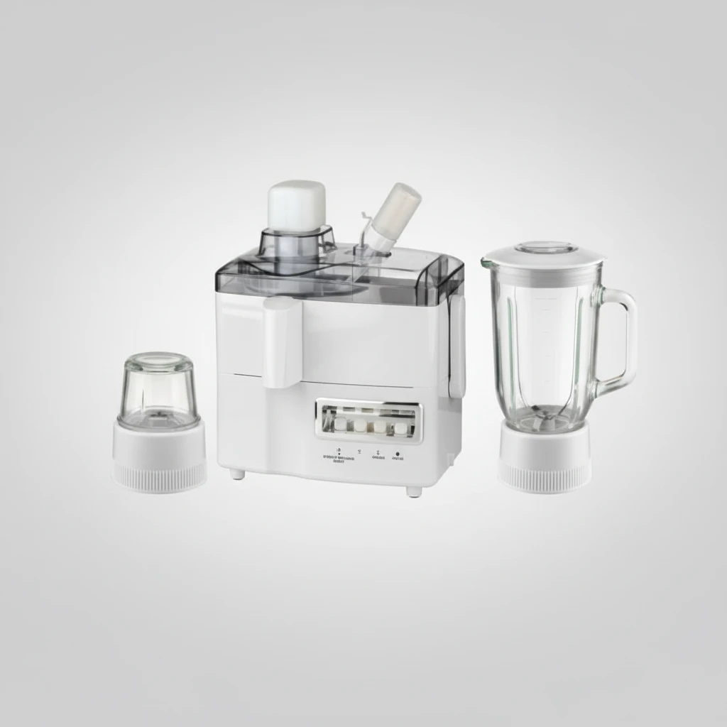 3-in-1 Juicer White - 500W Juicer, Blender & Mill Kitchen Appliances Juicers