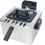 Deep Fryer Stainless Steel 4.5 Liters - 2180W with LCD Display Kitchen Appliances Deep Fryers