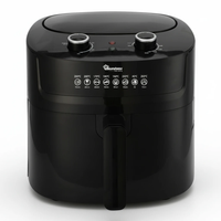 6L Manual Air Fryer Oil Free - 1800W Healthy Cooking Kitchen Appliances Air Fryers