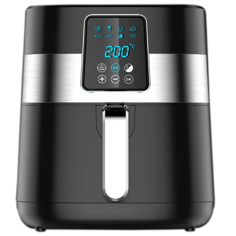 Oil Free Digital Air Fryer Black - 1300W with Adjustable Temperature Kitchen Appliances Air Fryers