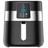 Oil Free Digital Air Fryer Black - 1300W with Adjustable Temperature Kitchen Appliances Air Fryers