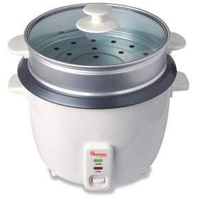 Ramtons Rice Cooker + Steamer White - Kitchen Appliances Rice Cookers
