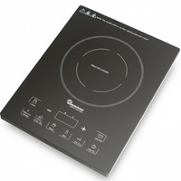 Induction Cooker + Free Non Stick 24 CM Pan Inside Black - RM/381 Kitchen Appliances Cooktops