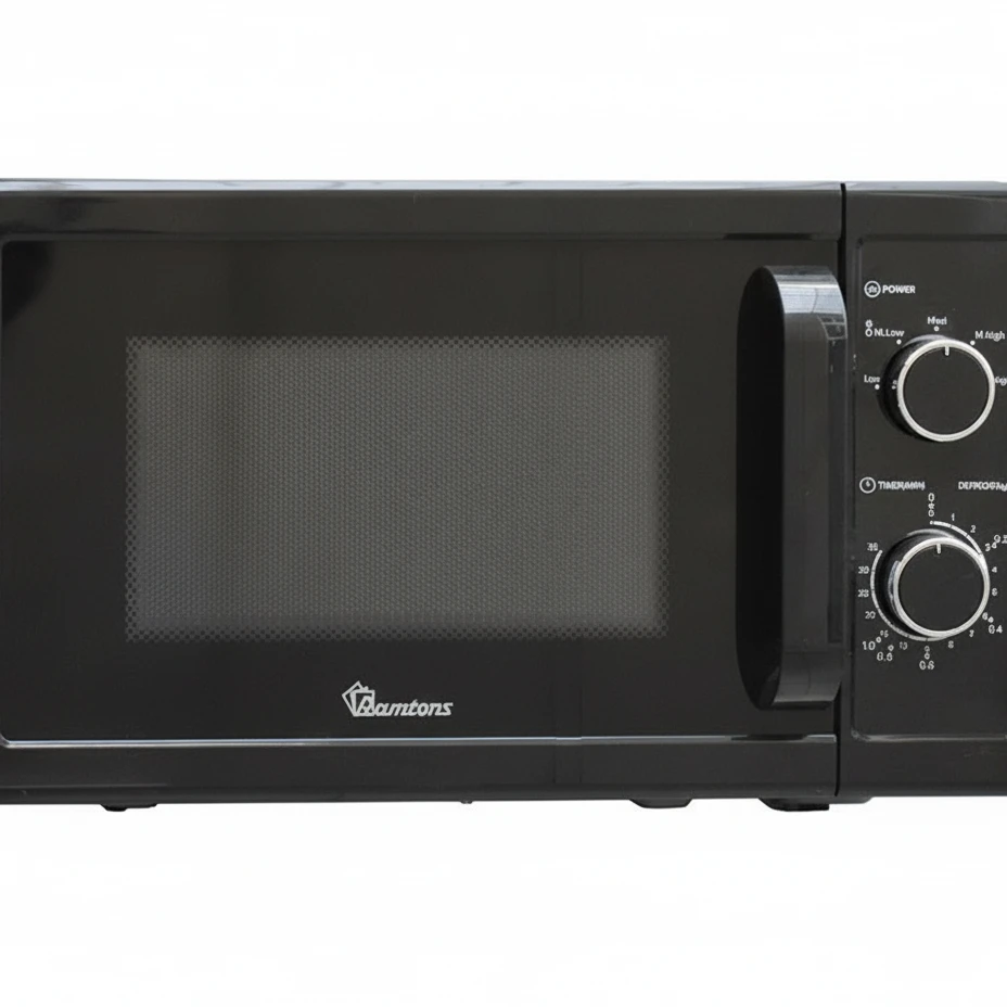 20 Liters Manual Microwave Black - RM/672 Kitchen Appliances Microwave Ovens