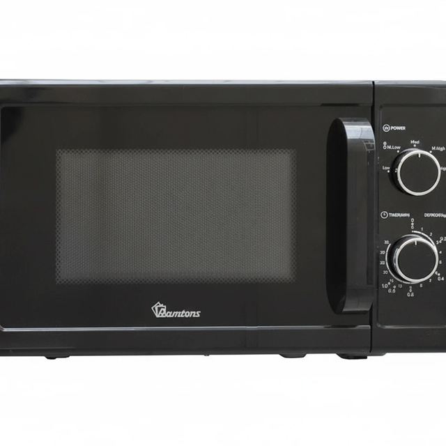 20 Liters Manual Microwave Black - RM/672 Kitchen Appliances Microwave Ovens