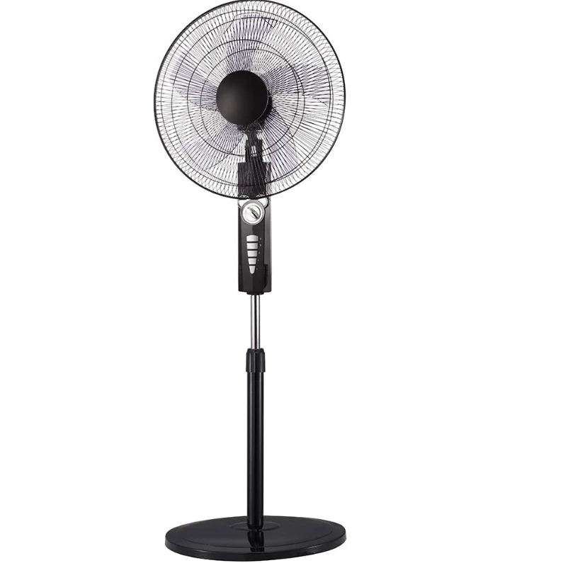 Black Stand Fan, 4 Speed - RM/668 Home Appliances Desk & Pedestal Fans