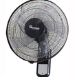Black Wall Fan 16" 3 Speed with Remote - RM/676 Home Appliances Wall Mount Fans