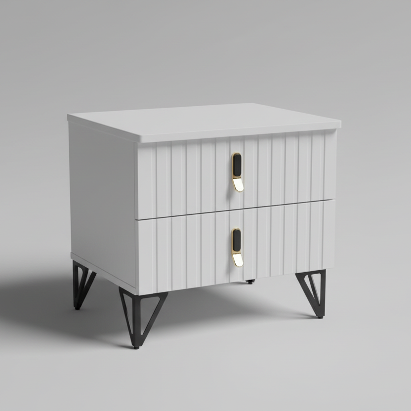 Nordic Bedroom Minimalist Night Table with Drawers