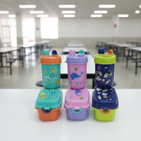 Gift Pack Snack Set 1000ml Snack Box with 500ml Water Bottle BPA Free Kitchen & Dining Lunch Box Sets