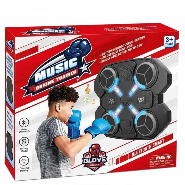 Smart Music Boxing Game with Gloves for Adults and Kids Toys & Games Arcade Equipment
