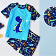 2 Piece Dragon Theme Swimming Costume for Kids Baby & Kids Rash Guards