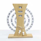 Creative Manual Rotating Calendar Hard Plastic Home Decor Desk Calendars