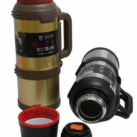 Portable Double Wall Travel Flask Unbreakable 3.6 Litres Kitchen & Dining Thermoses