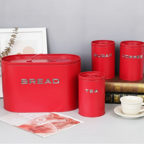 Unique and Elegant Bread Storage Bin with 3 Piece Canisters Kitchen & Dining Bread Boxes & Bags