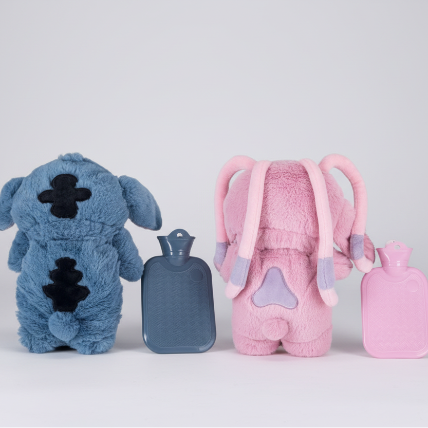 Disney Lilo & Stitch Stuffed Hot Water Bottle for Pain Relief