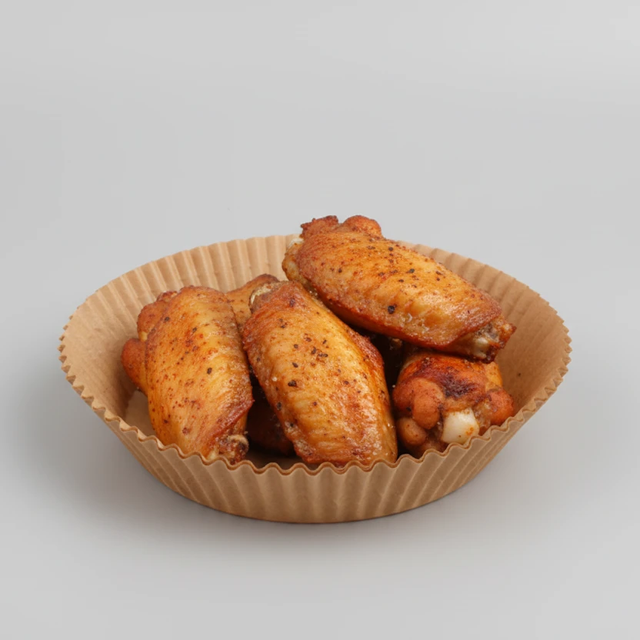 50pcs Round Air Fryer Papers Liner Oil-Proof Disposable Kitchen & Dining Deep Fryer Accessories
