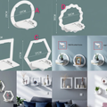Creative Wall-Mounted Floating Shelf PVC Wood Decoration Home Decor Floating Wall Shelves & Ledges