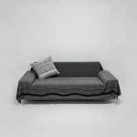 Reversible Chenille Cotton Sofa Covers 7 Seater Set (3+2+1+1) Home Decor Slipcovers