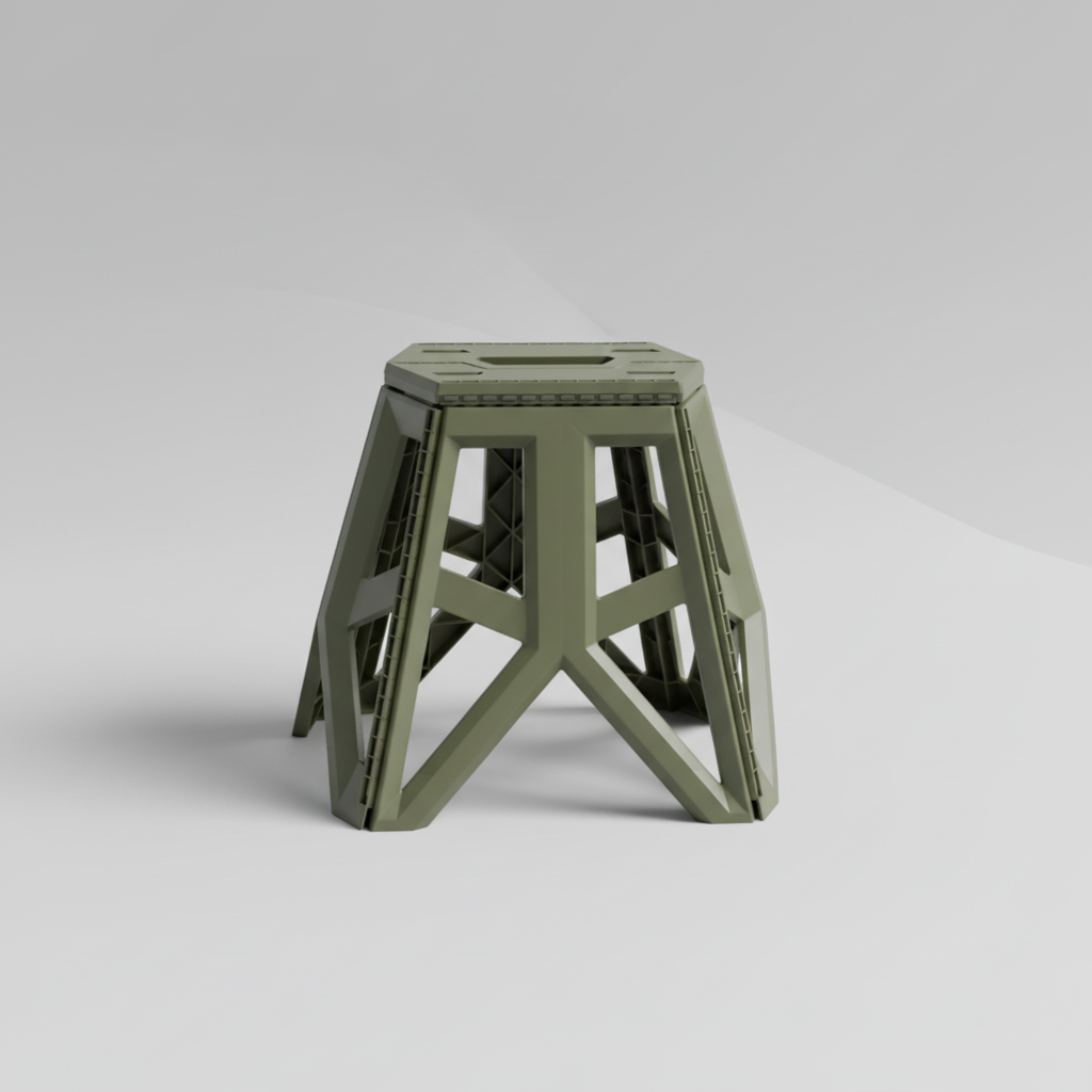 Camping Outdoor Foldable Stool Adjustable Height Portable