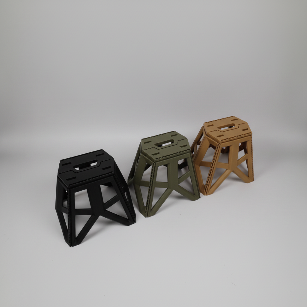 Camping Outdoor Foldable Stool Adjustable Height Portable