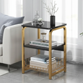 Elegant Design Nordic Side Table Bedside 3 Tier Storage Furniture Nightstands