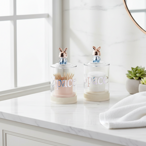 Toothpick Storage Box Cotton Swab Storage Box Desktop Creative Rabbit Holder Home & Garden Toothpick Holders