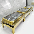 9L Gold Hydraulic Chafing Dish with Viewing Window Kitchen & Dining Chafing Dishes