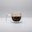 2pcs Heat-Resistant Double Wall Glass Coffee Mug 200ml Borosilicate Kitchen & Dining Mugs