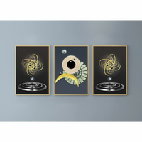 Beautiful Wooden Wall Hangings Set of 3 - 30x40cm Each Home Decor Visual Artwork
