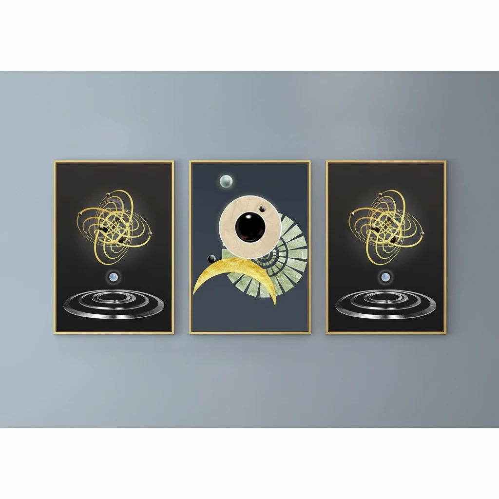 Beautiful Wooden Wall Hangings Set of 3 - 30x40cm Each Home Decor Visual Artwork