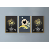 Beautiful Wooden Wall Hangings Set of 3 - 30x40cm Each Home Decor Visual Artwork