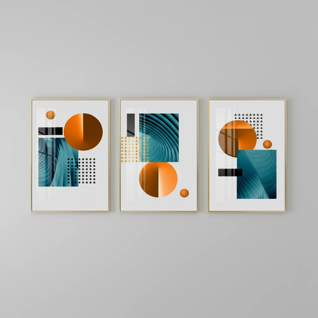 Beautiful Wooden Wall Hangings Set of 3 - 30x40cm Each Home Decor Visual Artwork
