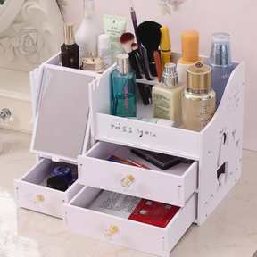 Multi-Storey Make-Up Organizer Drawer with Mirror Home & Garden Household Storage Drawers