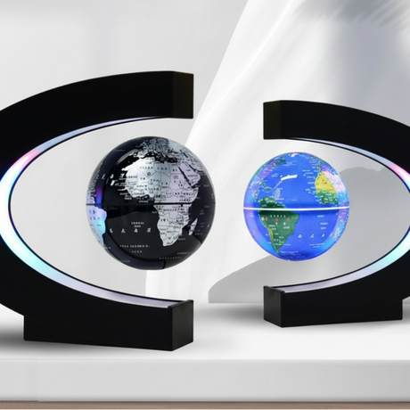 Magnetic Floating Globe with World Map Home Decor Desktop Globes