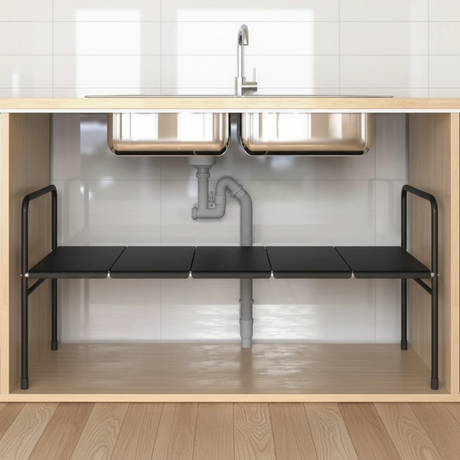 Extendable Under-The-Sink Organizer Home & Garden Household Storage Caddies