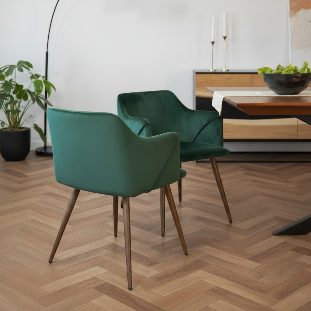 Bistro Velvet Chair - Luxury Comfort Chic Modern Design