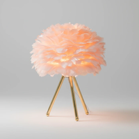 LED Modern Feather Night Light - Nordic Bedside Lamp 45x30cm Home & Garden Table Lamps