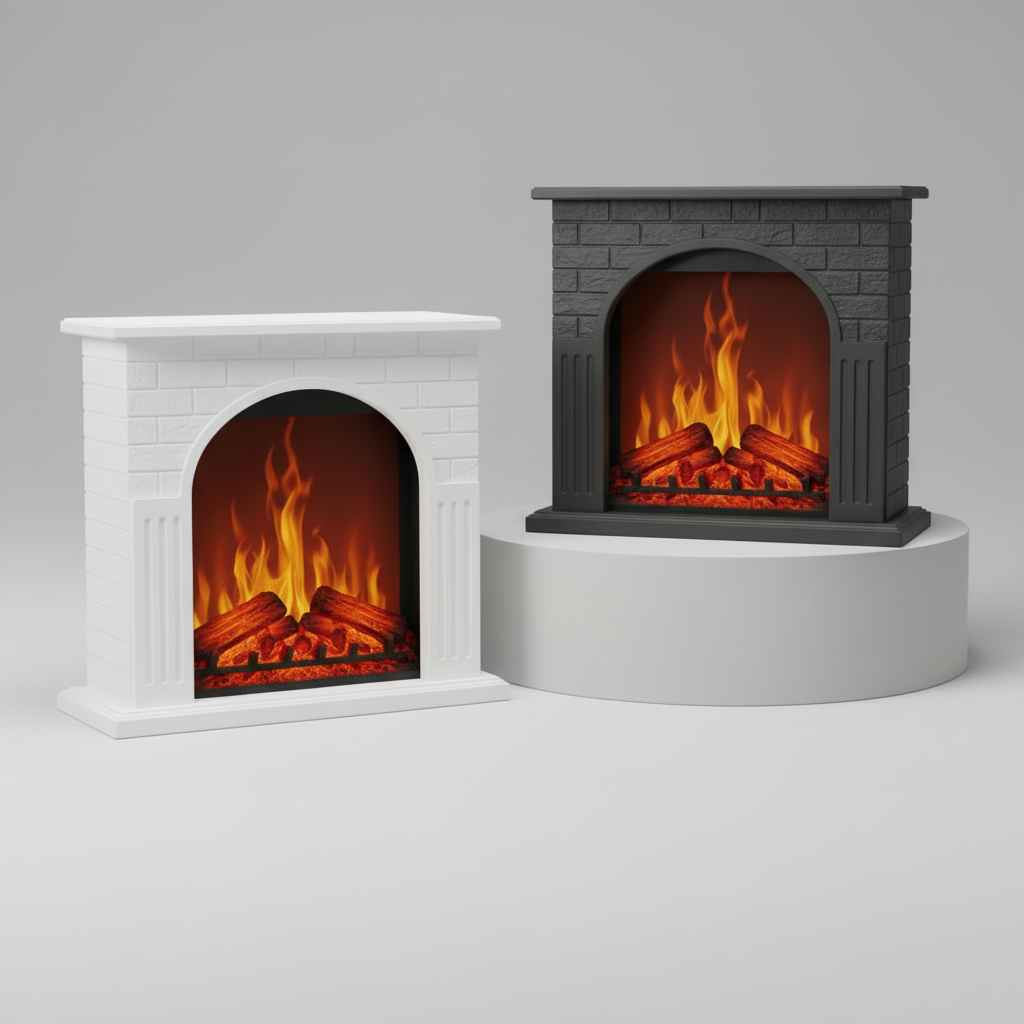 High Quality 3D Fireplace Aromatherapy Ultrasonic Cool Mist Humidifier 270ml