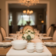 7pc Porcelain Serving Bowl Set - 8" Serving Bowl & 6 Soup Bowls Kitchen & Dining Serveware