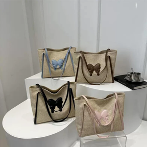 New Arrival Woven Bags - Blue Black Brown Pink Bags & Luggage Shopper Bags