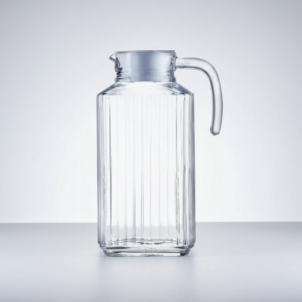 Water Jugs 1.7ltrs - Heat Resistance High Quality Borosilicate Kitchen & Dining Serving Pitchers & Carafes