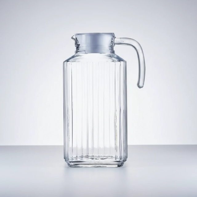 Water Jugs 1.7ltrs - Heat Resistance High Quality Borosilicate Kitchen & Dining Serving Pitchers & Carafes