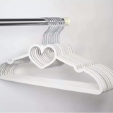 Abs Heart Hangers 10pcs Set - White & Blue Home & Living Hangers